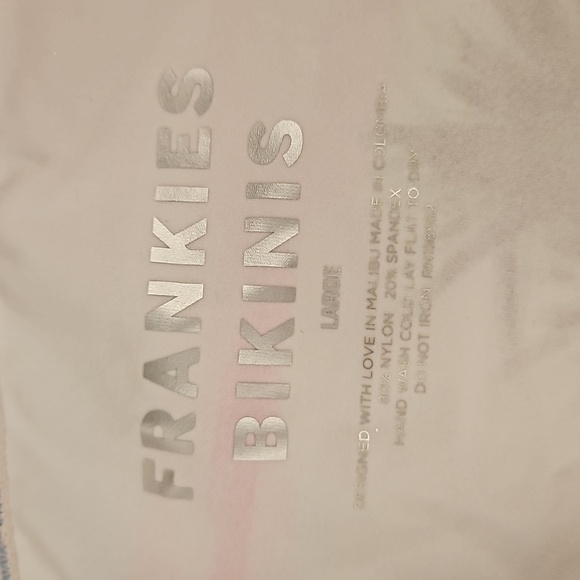 💕FRANKIES BIKINIS💕 Tina One Shoulder Bikini Top ~ Palmz Print Large L NWT - Picture 9 of 11